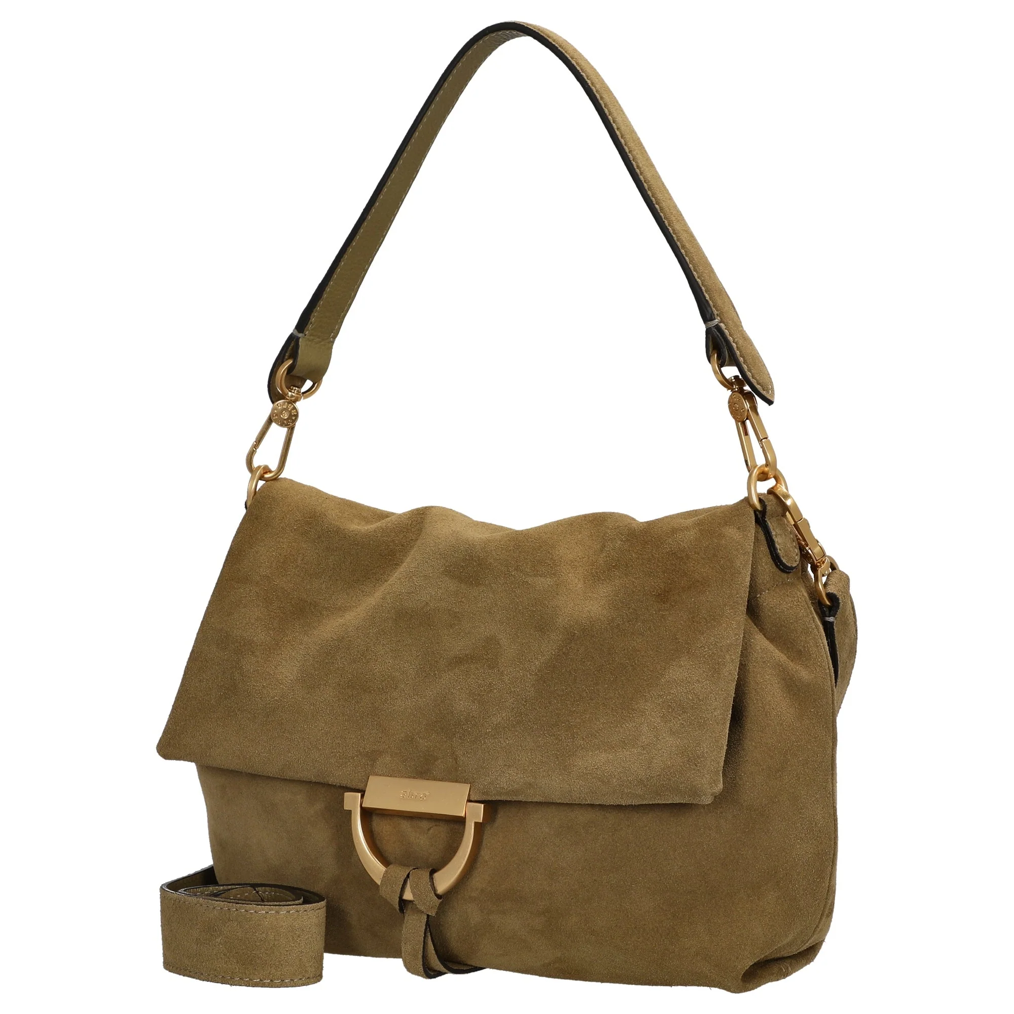 abro Temi Suede - Schultertasche medium 26 cm (mud) - Image 2