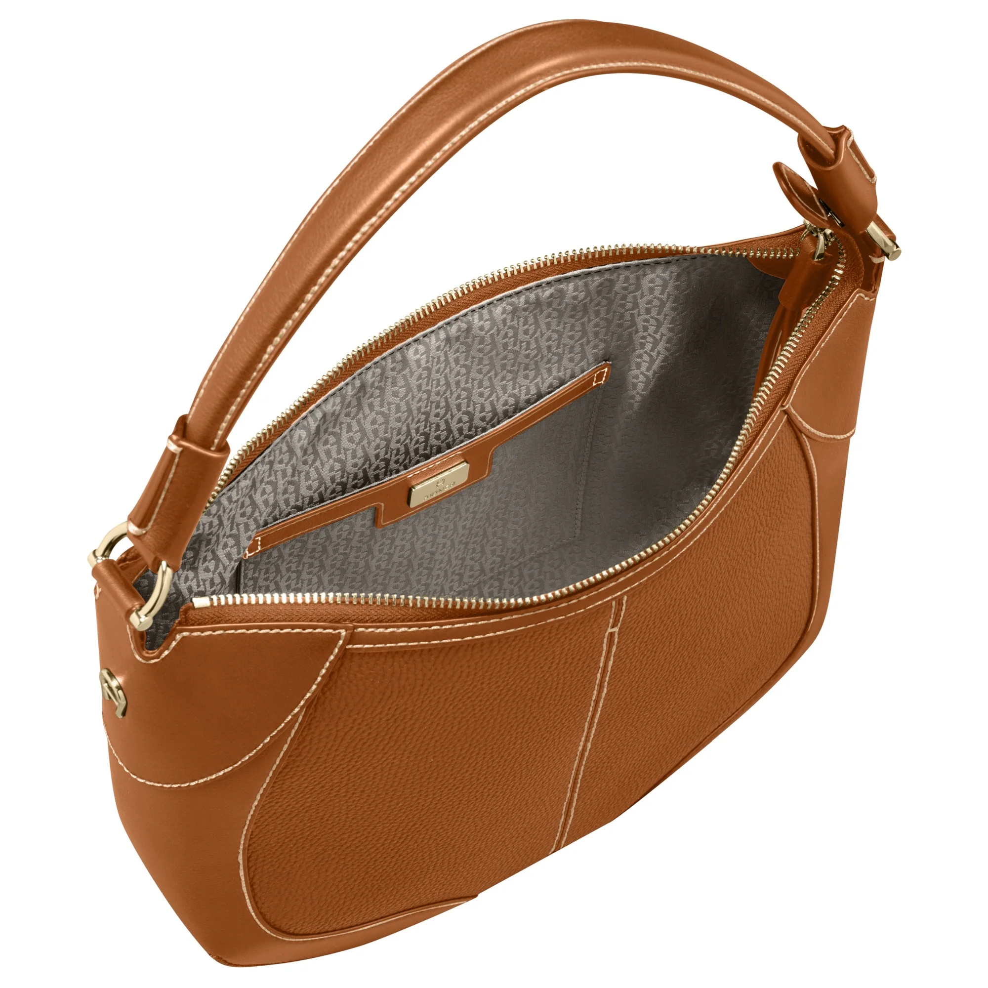 Aigner Ambra M - Beuteltasche 32 cm (cognac brown) - Image 3
