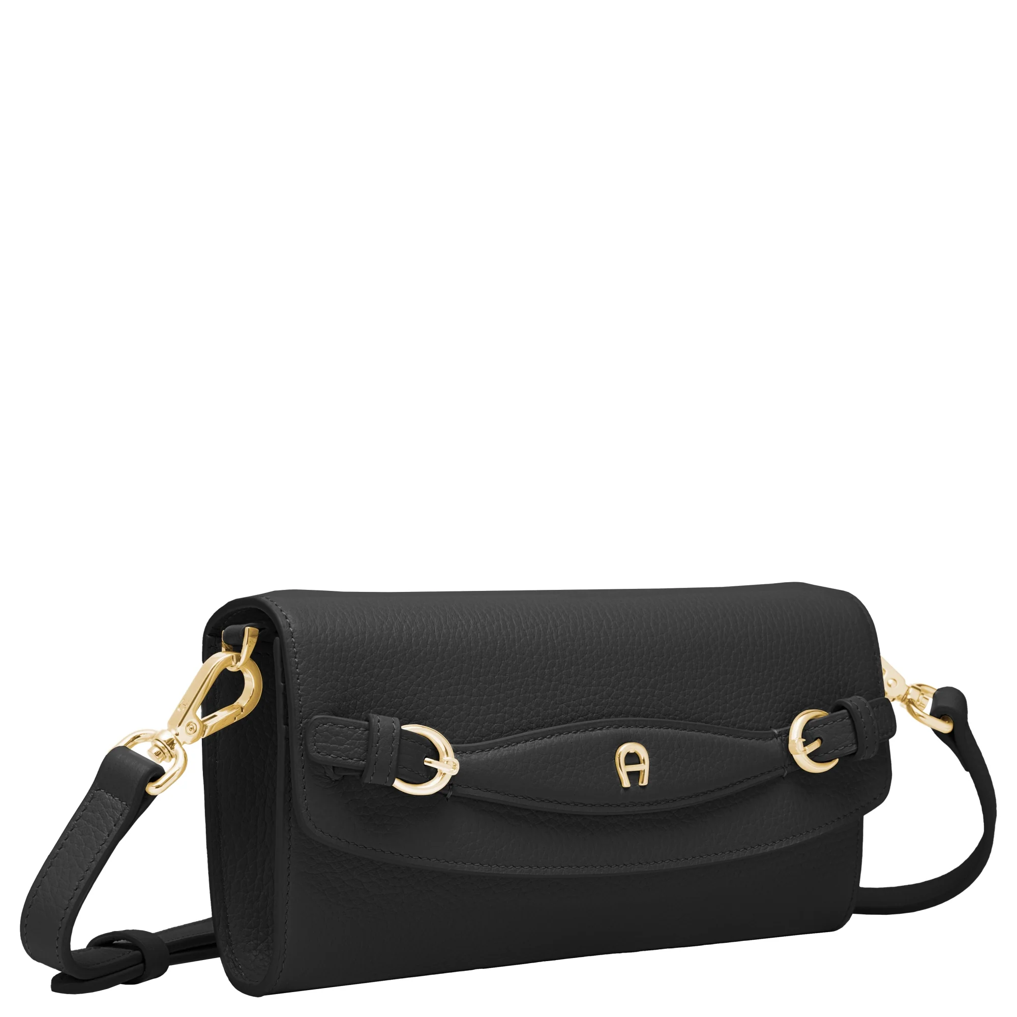 Aigner Cavallo Wallet on Strap - Umhängetasche/Geldbörse 6cc 21 cm (black) - Image 2