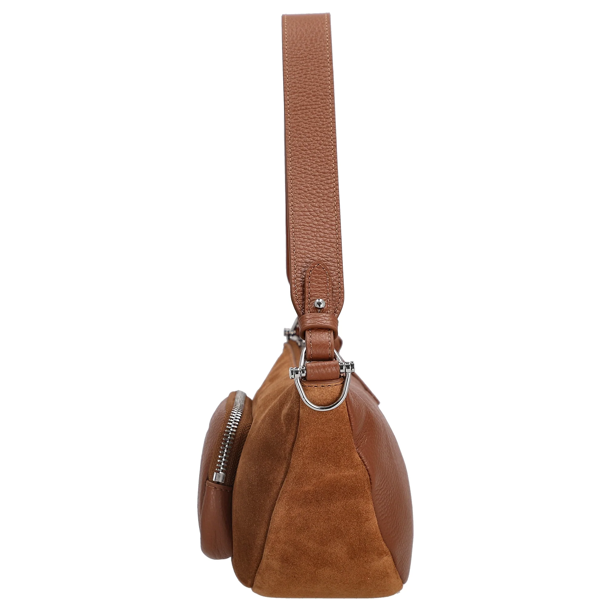 Coccinelle STG Paki Suede - Schultertasche 32 cm (cognac) - Image 3