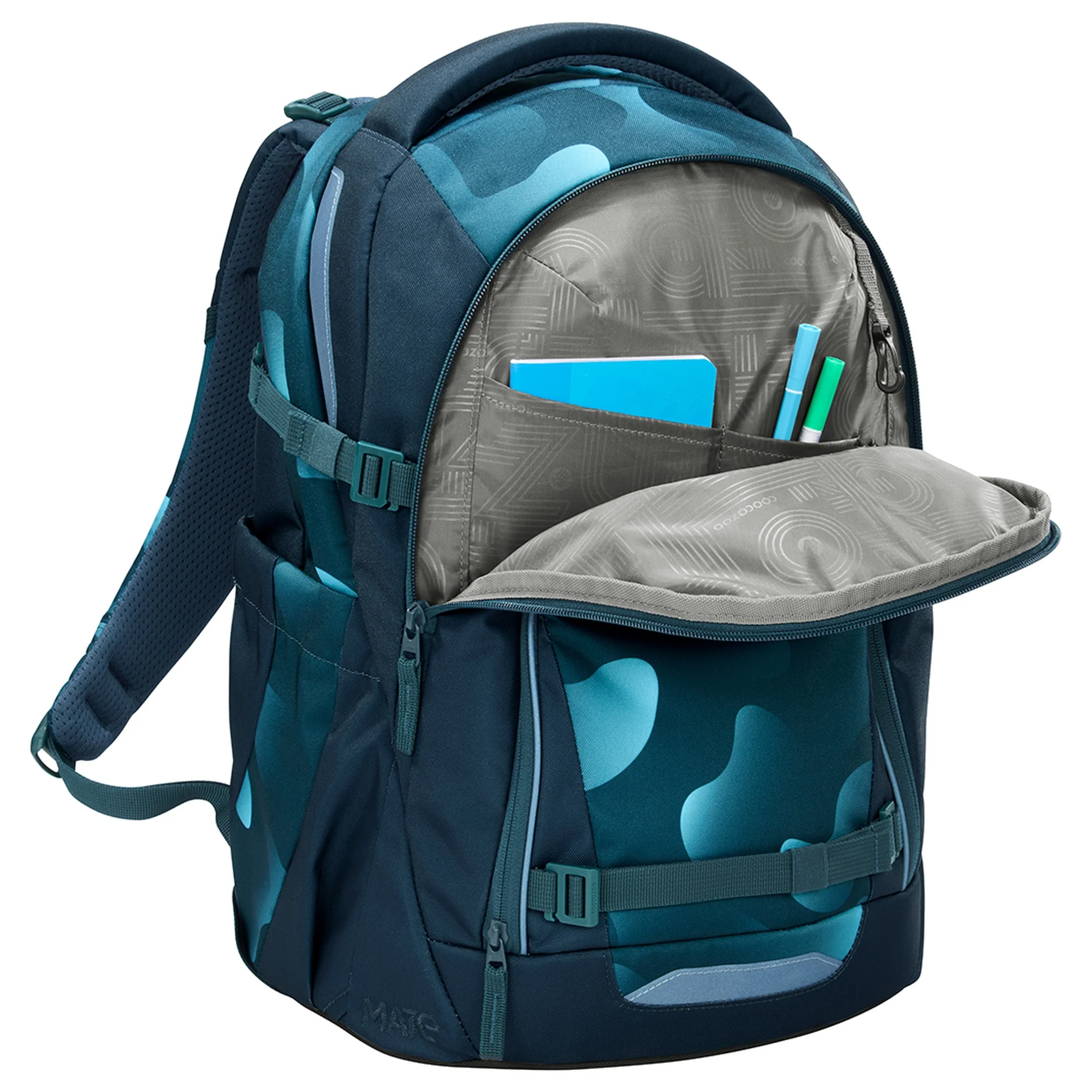 Coocazoo Mate - Schulrucksack 44 cm (Aqua Flow) - Image 5