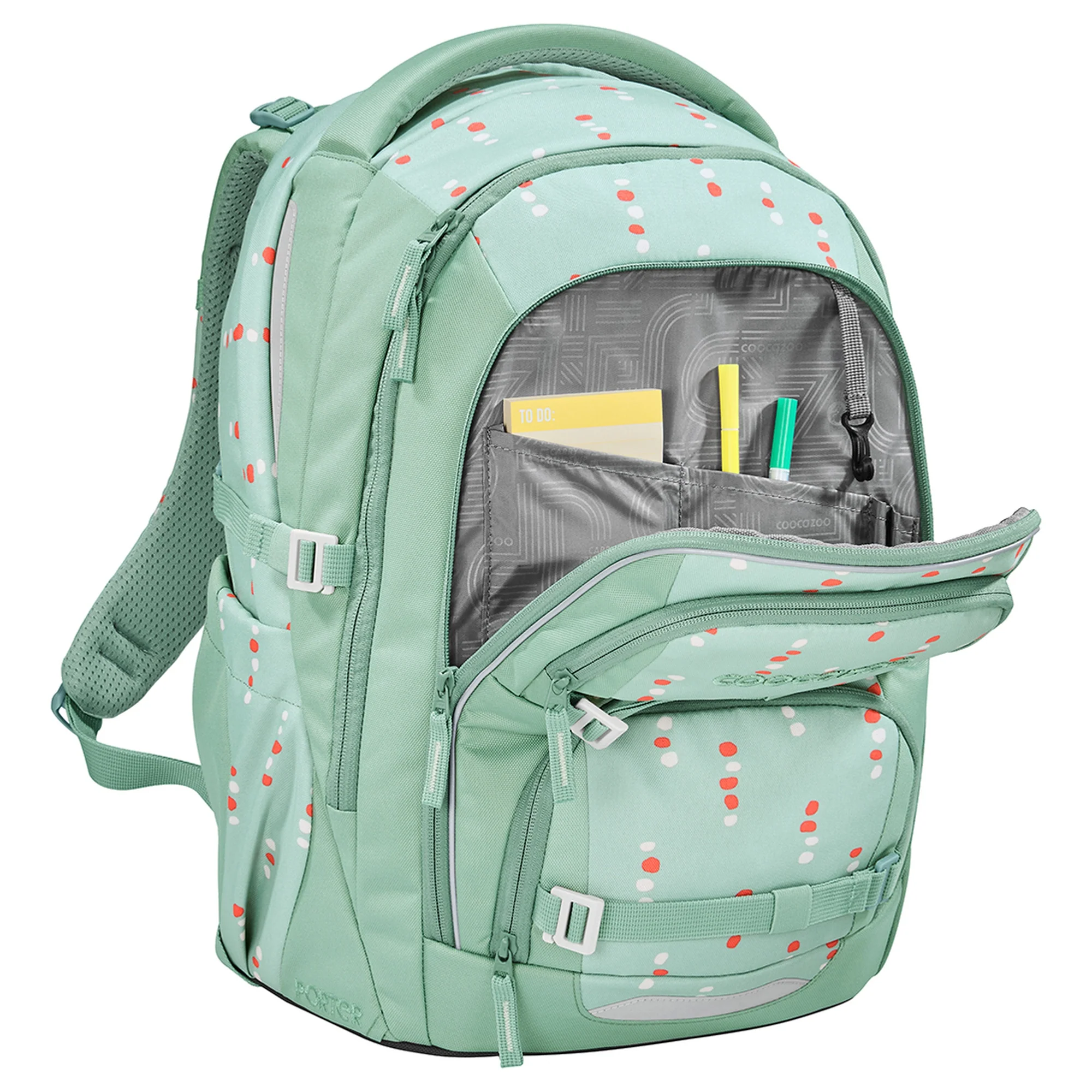 Coocazoo Porter - Schulrucksack 44 cm (Dancing Dots) - Image 5