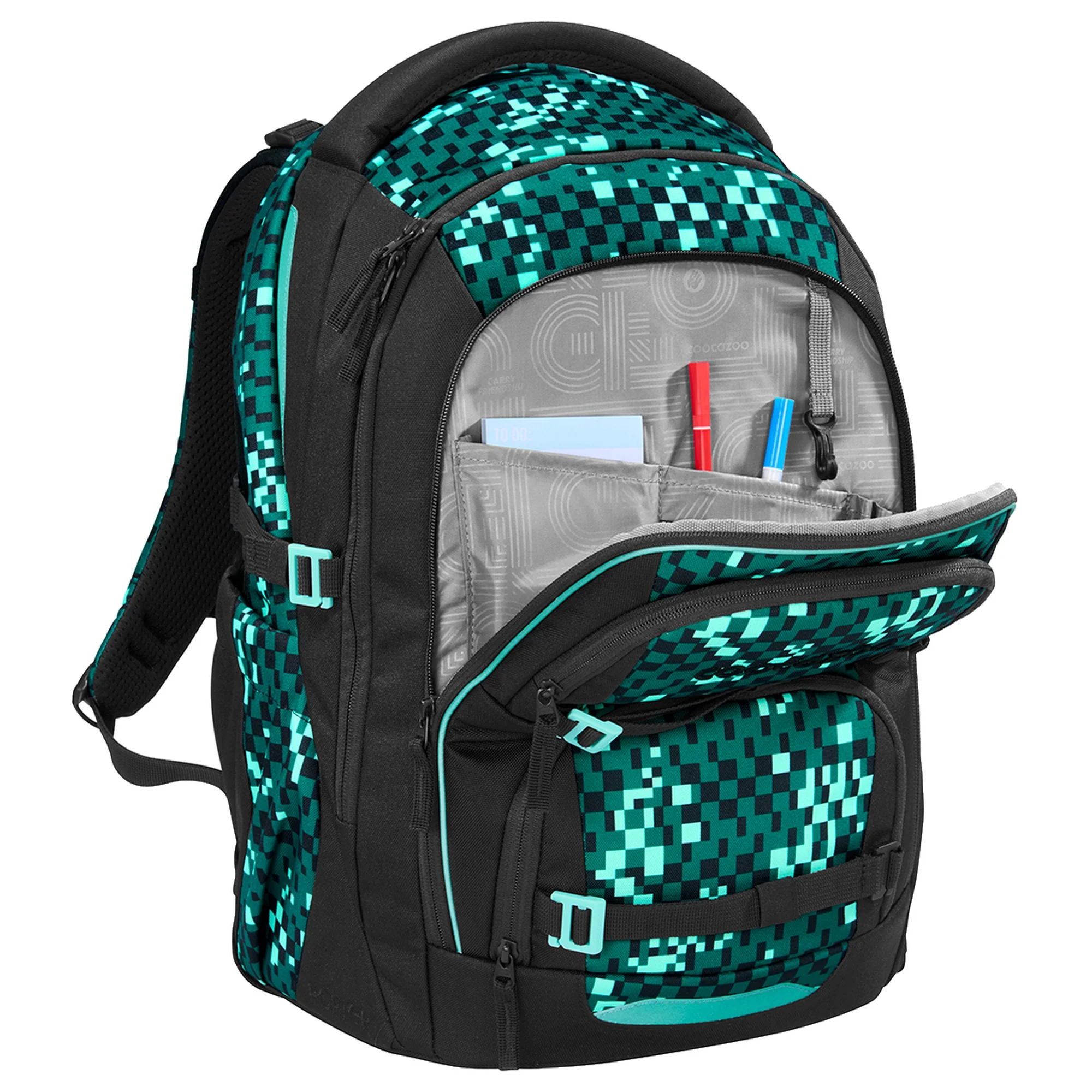 Coocazoo Porter - Schulrucksack 44 cm (Picel Blox) - Image 5
