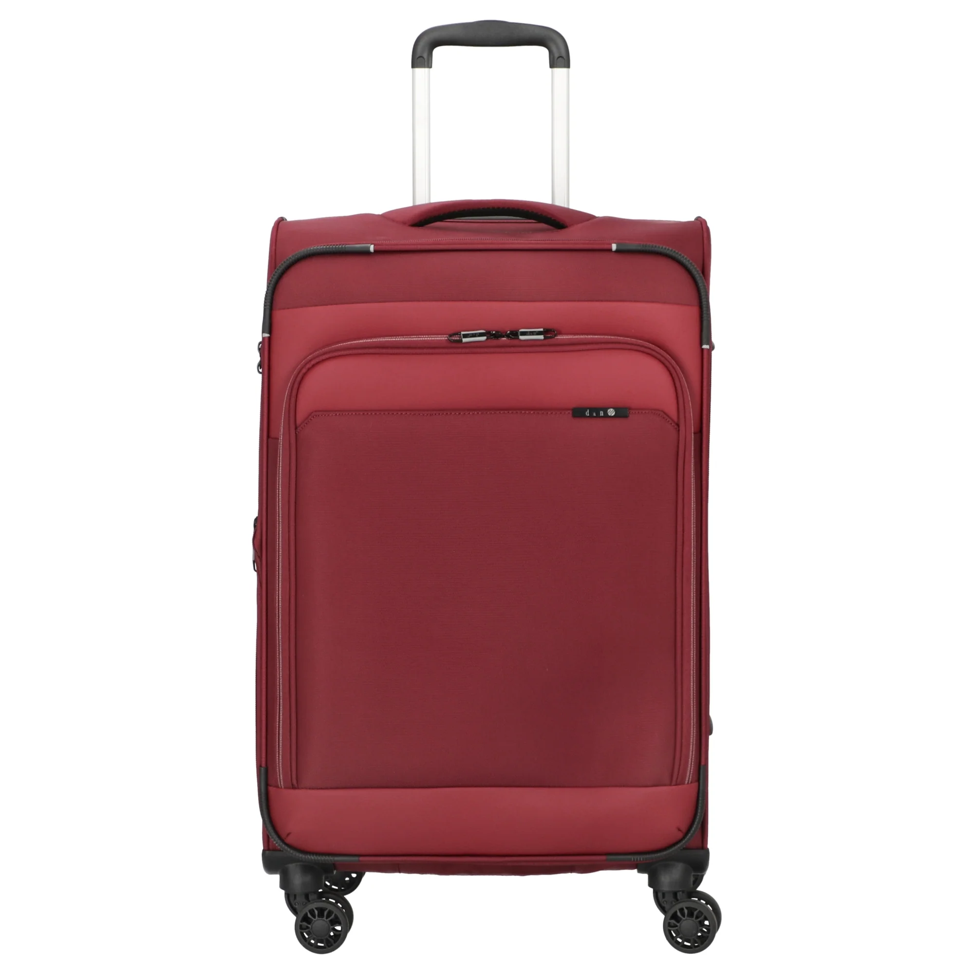 D&N Travel Line 9504 - 4-Rollen-Trolley M 67 cm erw. (dark red)