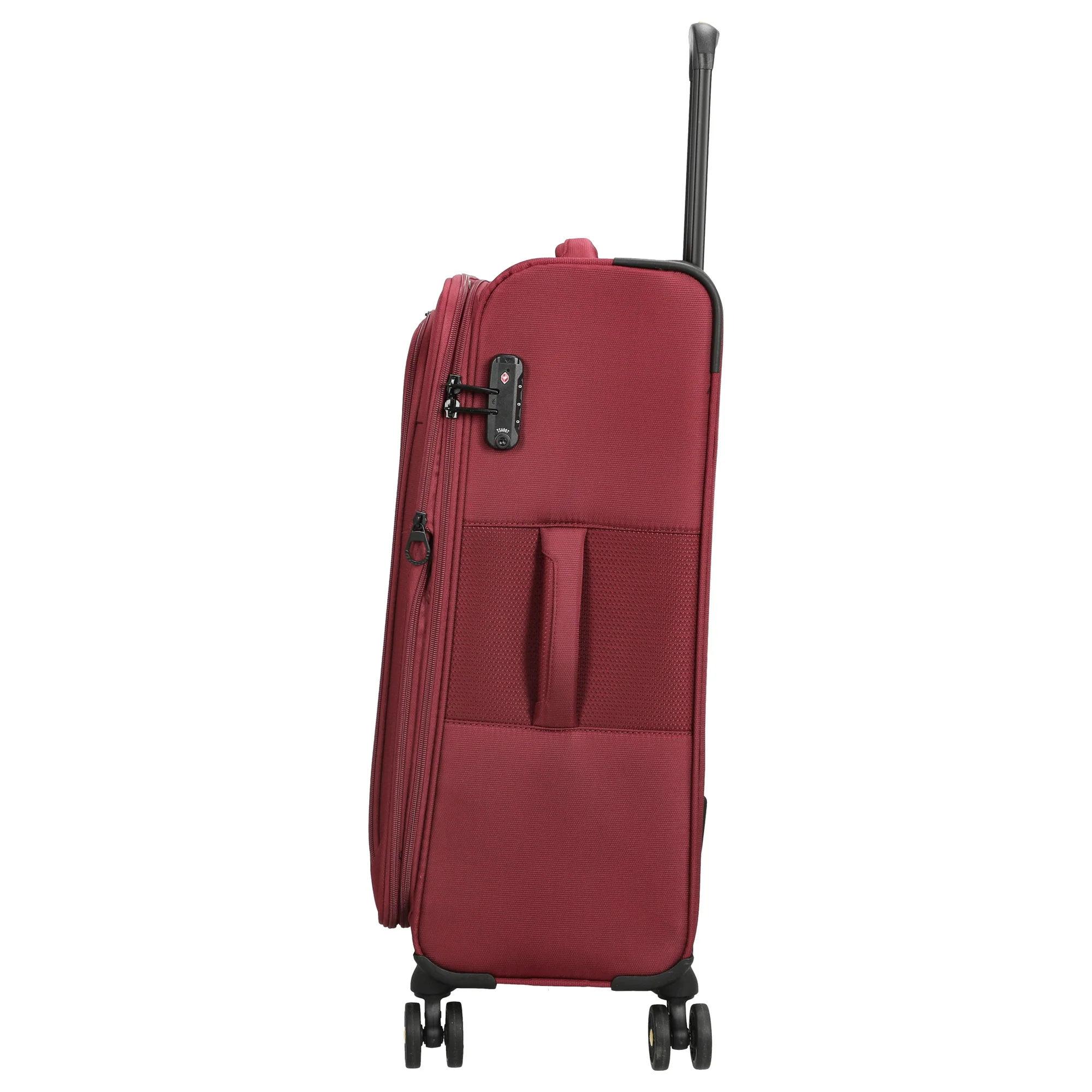 D&N Travel Line 9704 - 4-Rollen-Trolley M 68 cm erw. (dark red) - Image 3