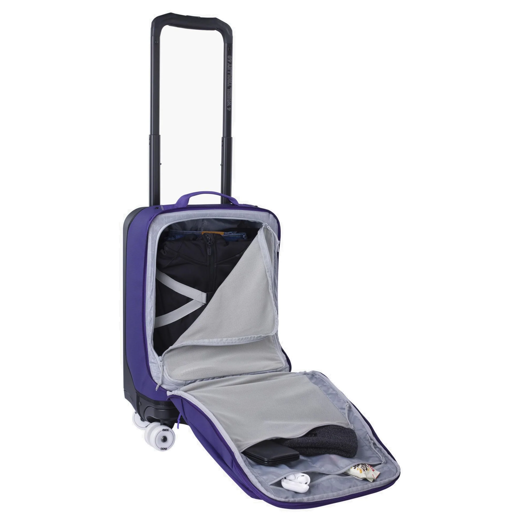 Evoc 4-Wheel Trolley 40 - 4-Rollen-Kabinentrolley S 56 cm (violet-black) - Image 5