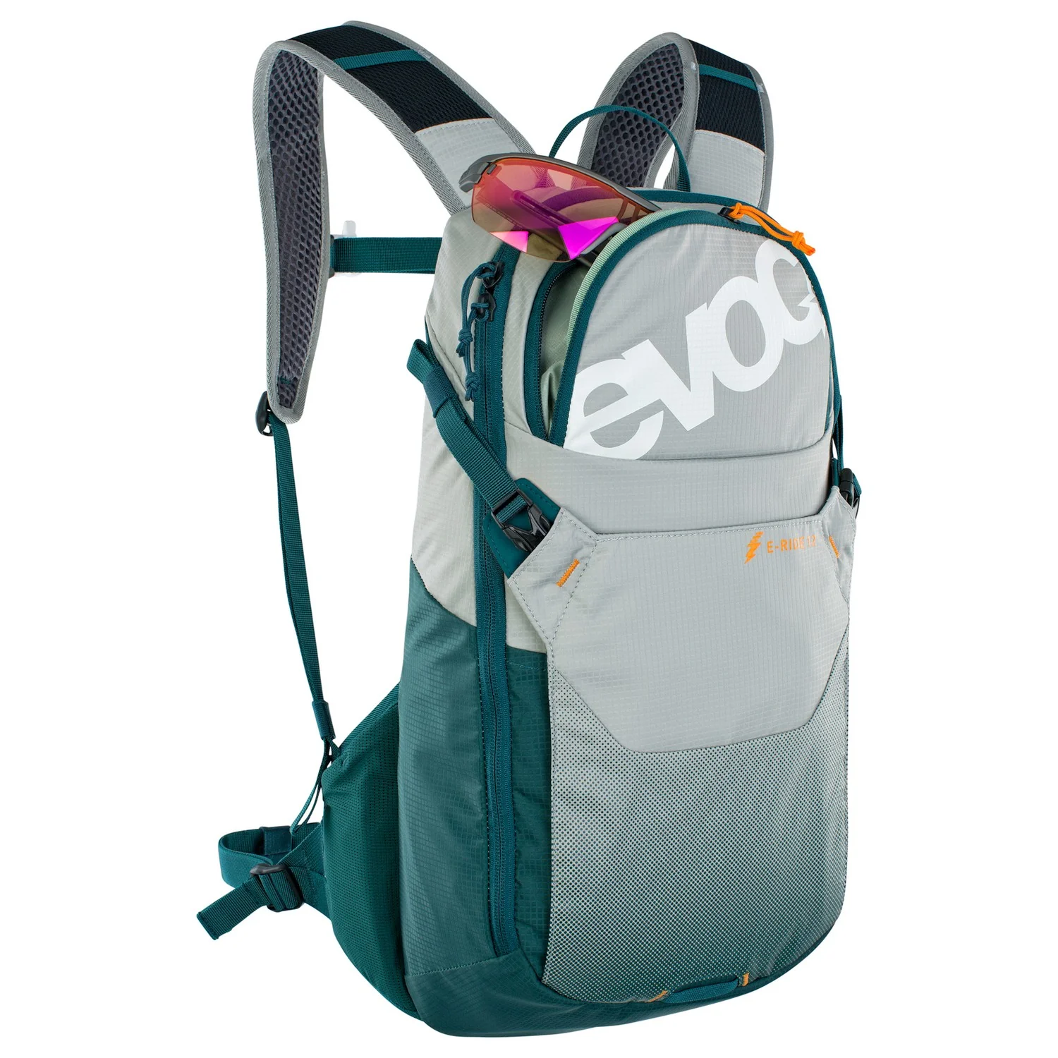 Evoc E-Ride 12 - Fahrradrucksack 47 cm (stone/petrol) - Image 3