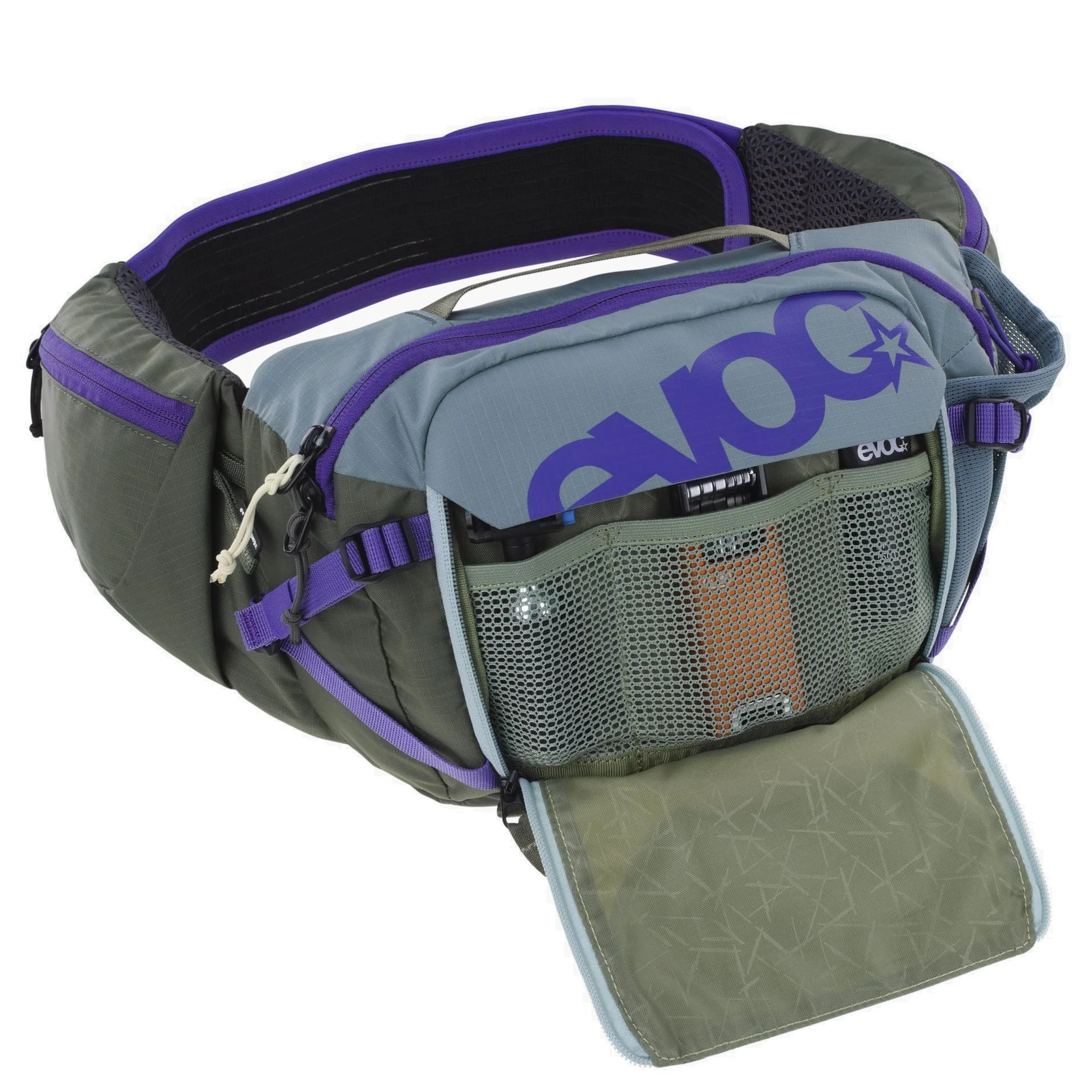 Evoc Hip Pack Pro 3 Hydration 1.5L - Gürteltasche 28 cm (steel/violet/dark olive) - Image 4