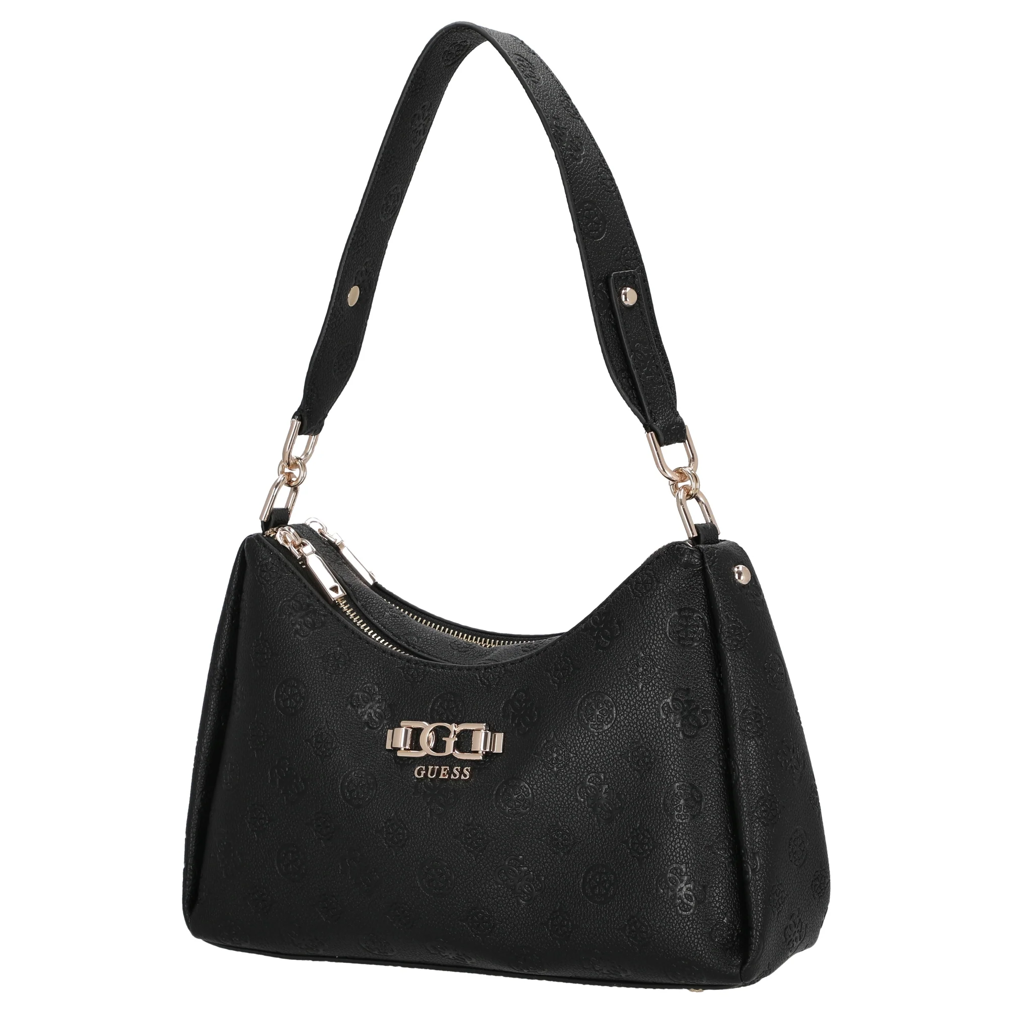 Guess Anise Double Zip - Schultertasche 28.5 cm (black logo) - Image 2