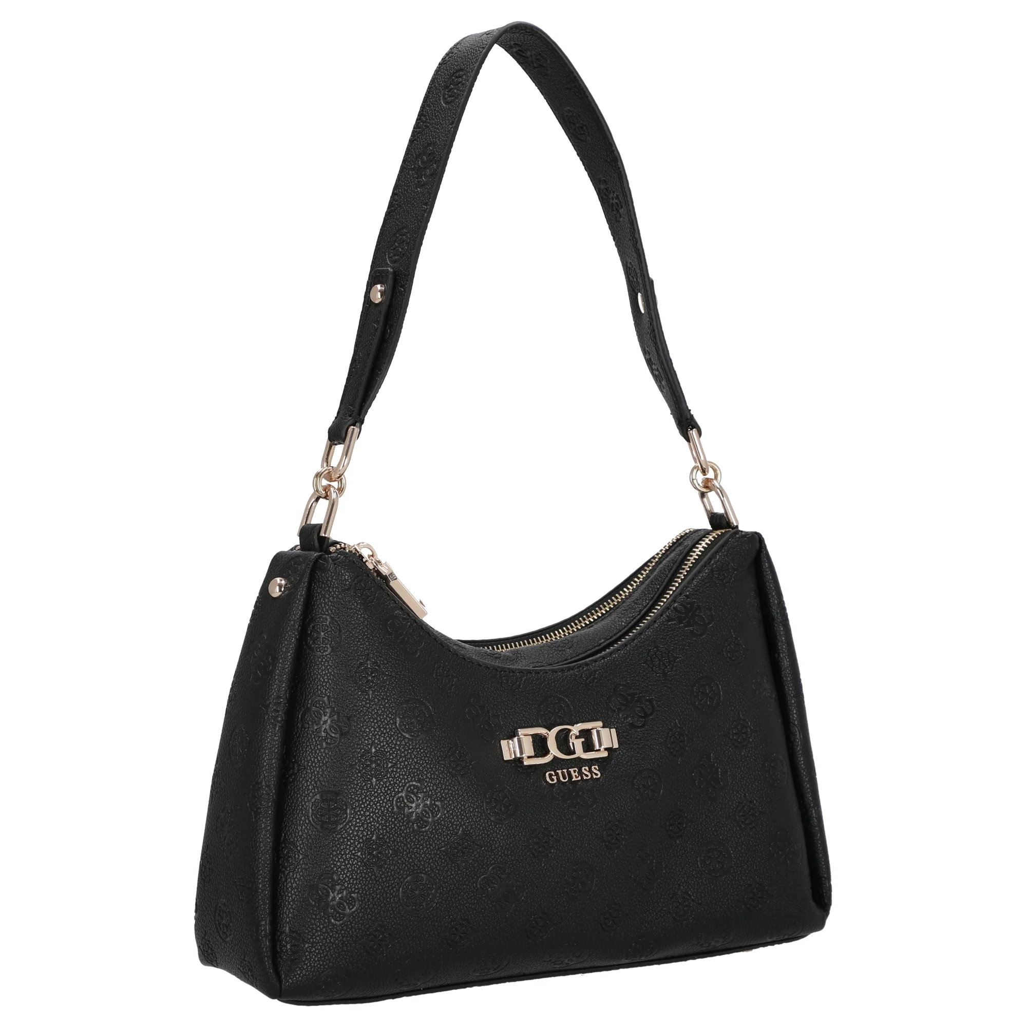 Guess Anise Double Zip - Schultertasche 28.5 cm (black logo) - Image 5