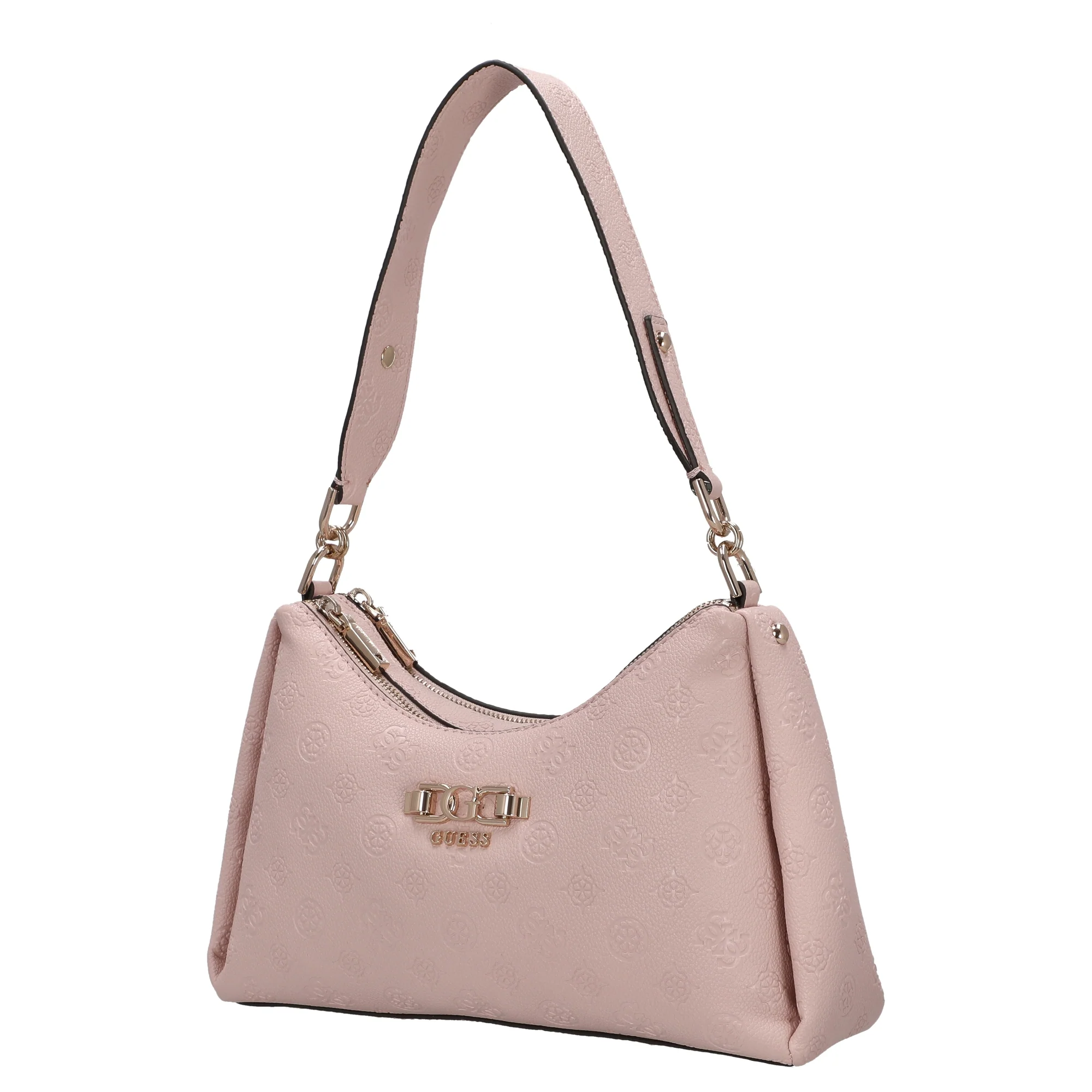 Guess Anise Double Zip - Schultertasche 28.5 cm (light rose logo) - Image 2