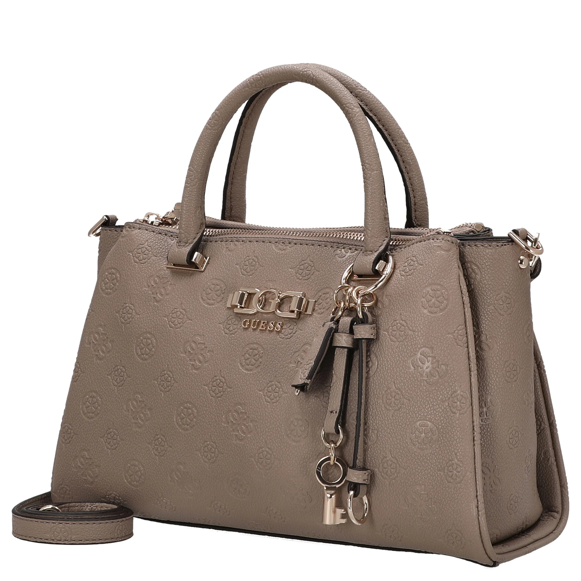 Guess Anise Triple Comp Satchel - Henkeltasche 30.5 cm (dark taupe logo) - Image 2