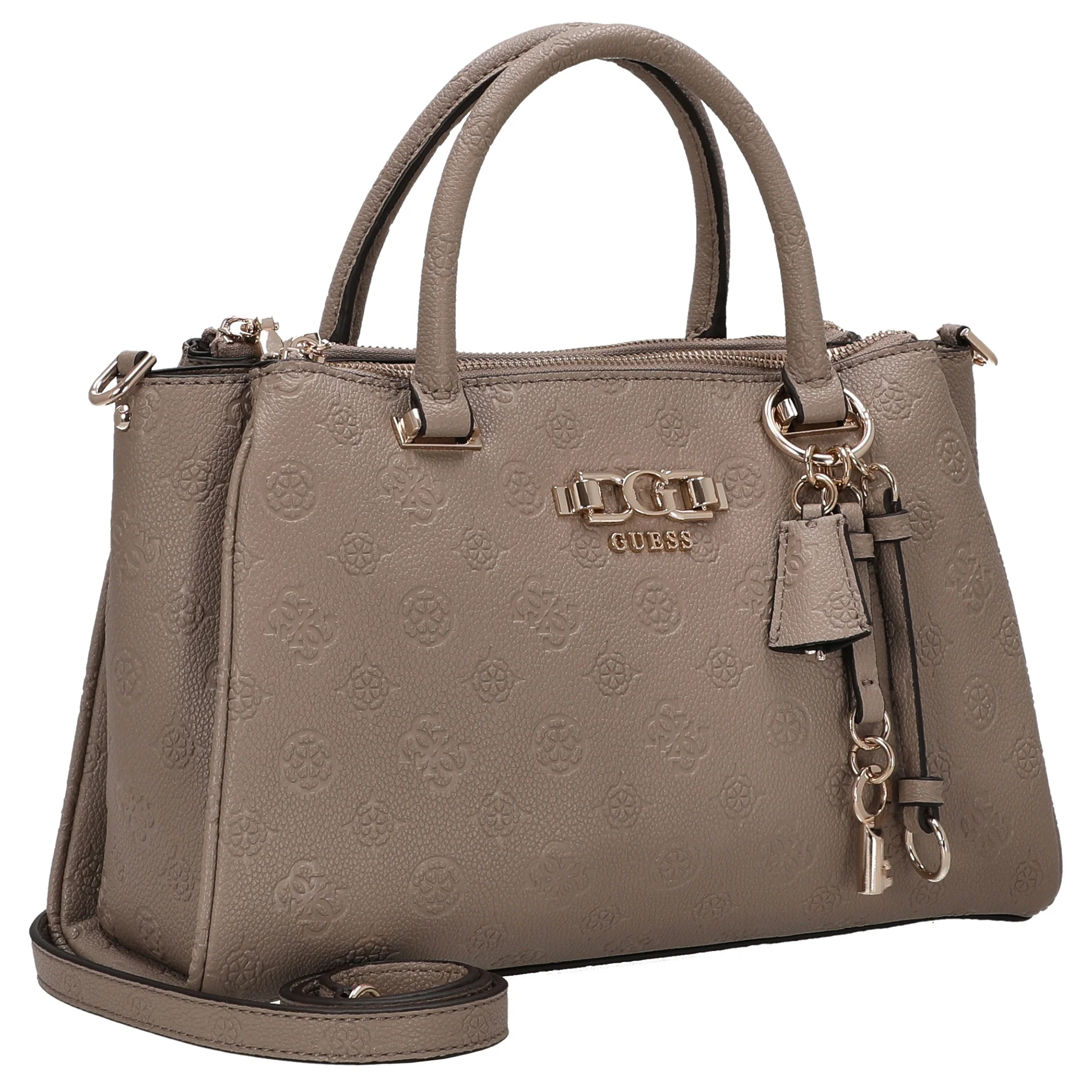 Guess Anise Triple Comp Satchel - Henkeltasche 30.5 cm (dark taupe logo) - Image 5
