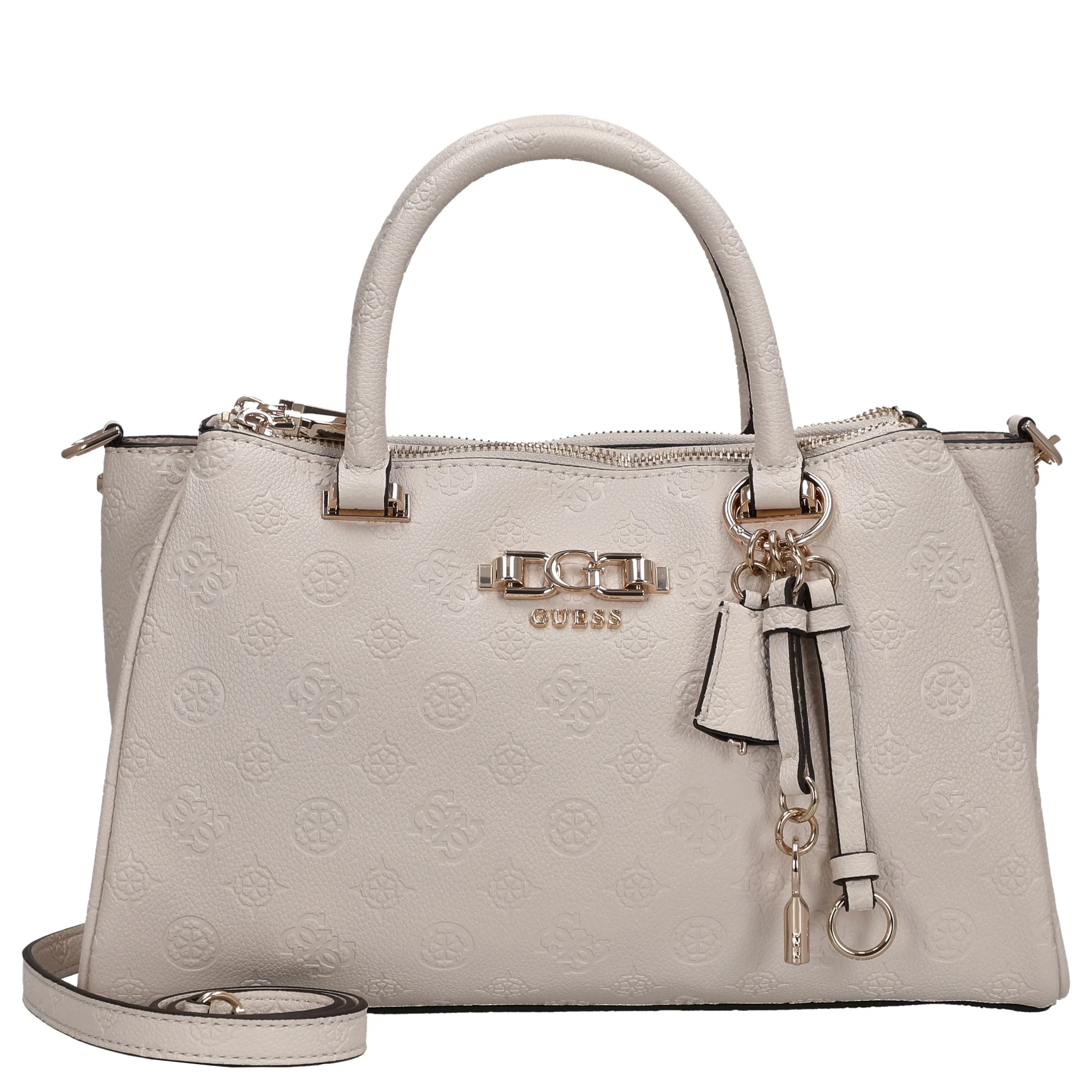 Guess Anise Triple Comp Satchel - Henkeltasche 30.5 cm (stone logo)