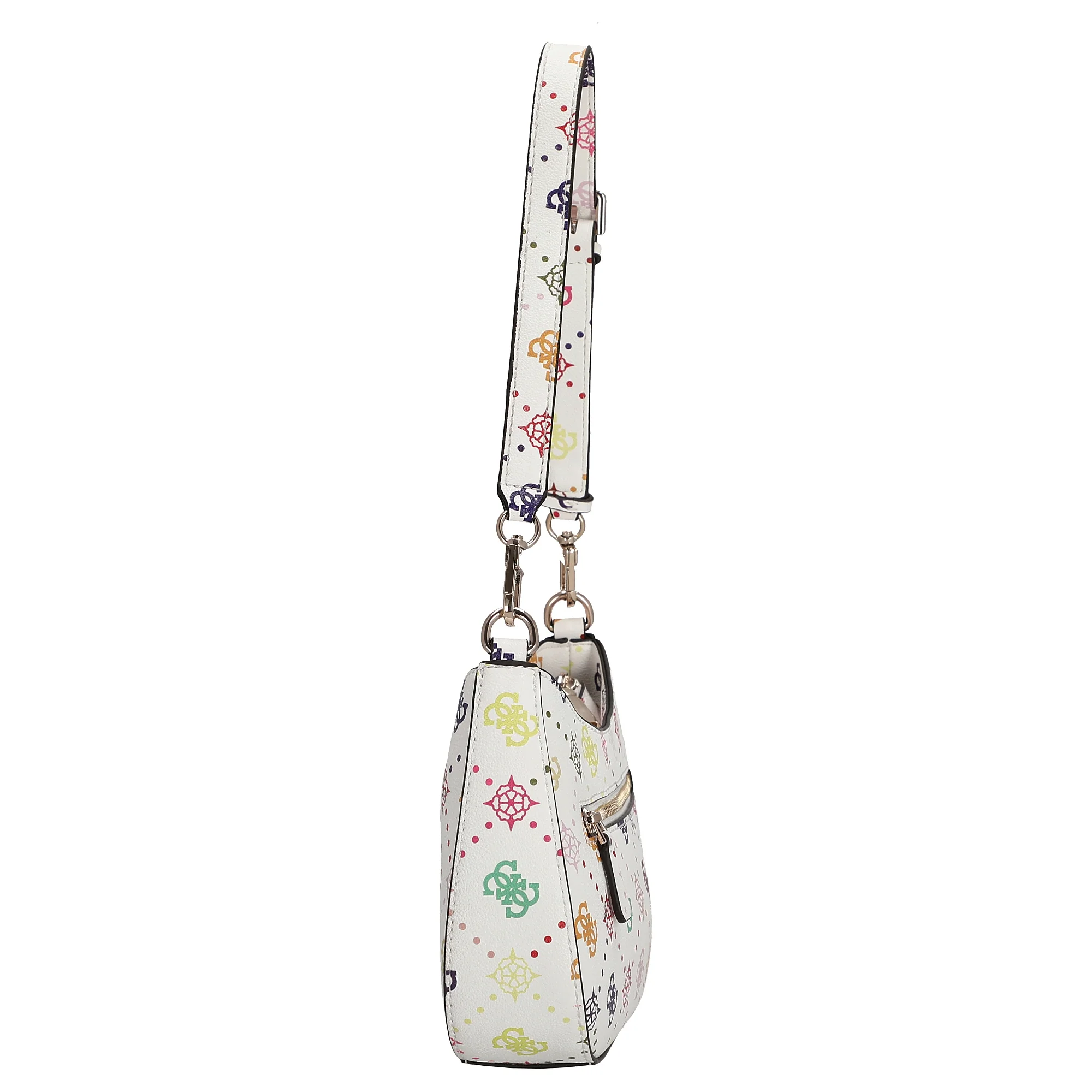 Guess Emelie Logo Top Zip - Schultertasche 26 cm (multi logo) - Image 3
