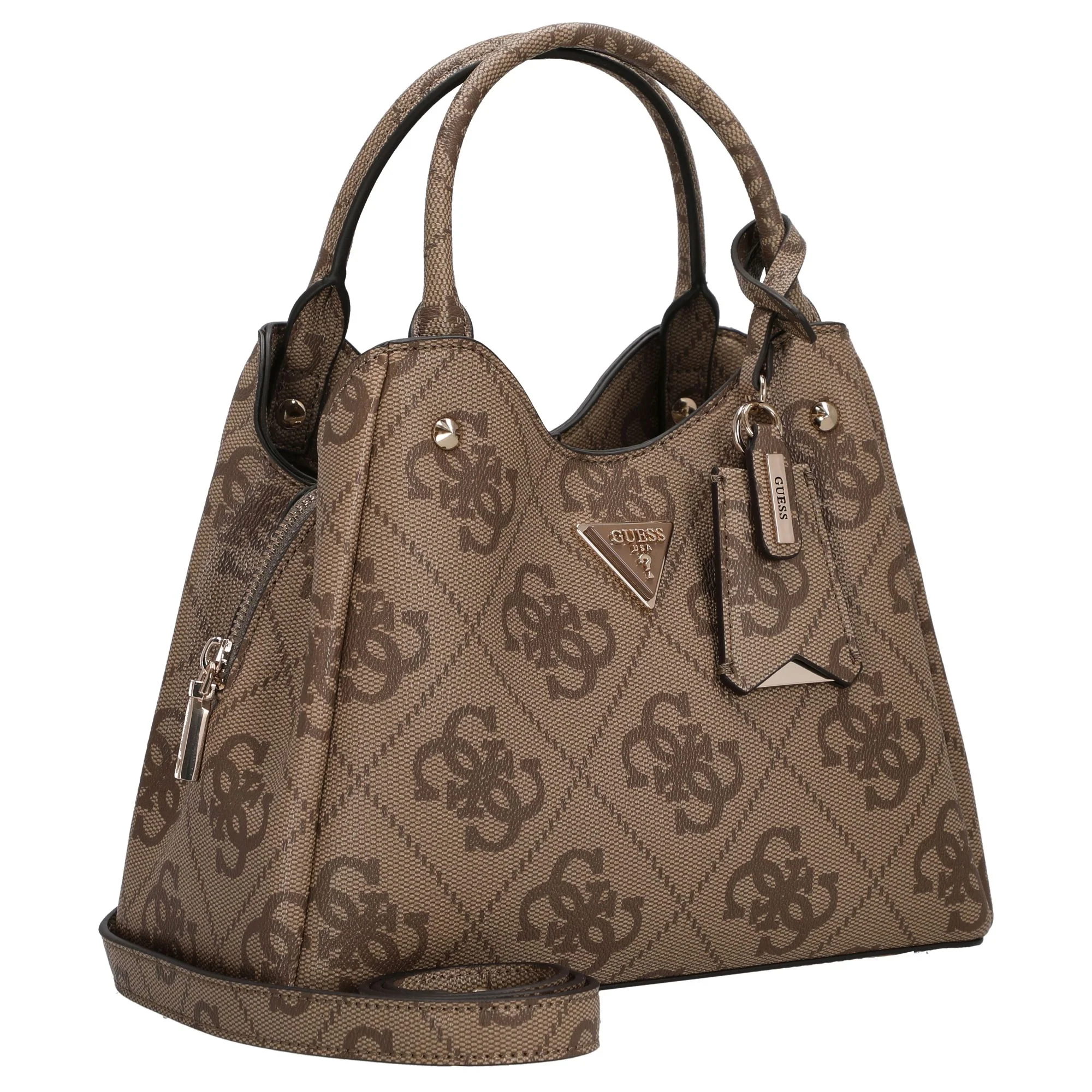 Guess Meridian ll - Henkeltasche 21 cm (latte logo) - Image 6
