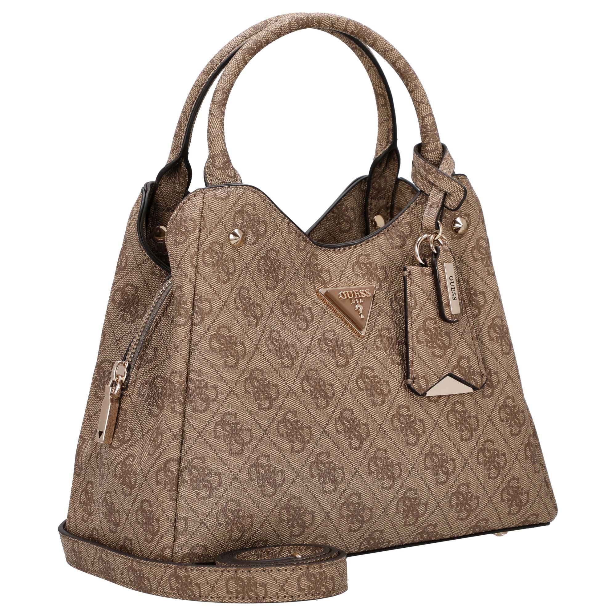 Guess Meridian ll - Henkeltasche 29 cm (latte logo) - Image 5