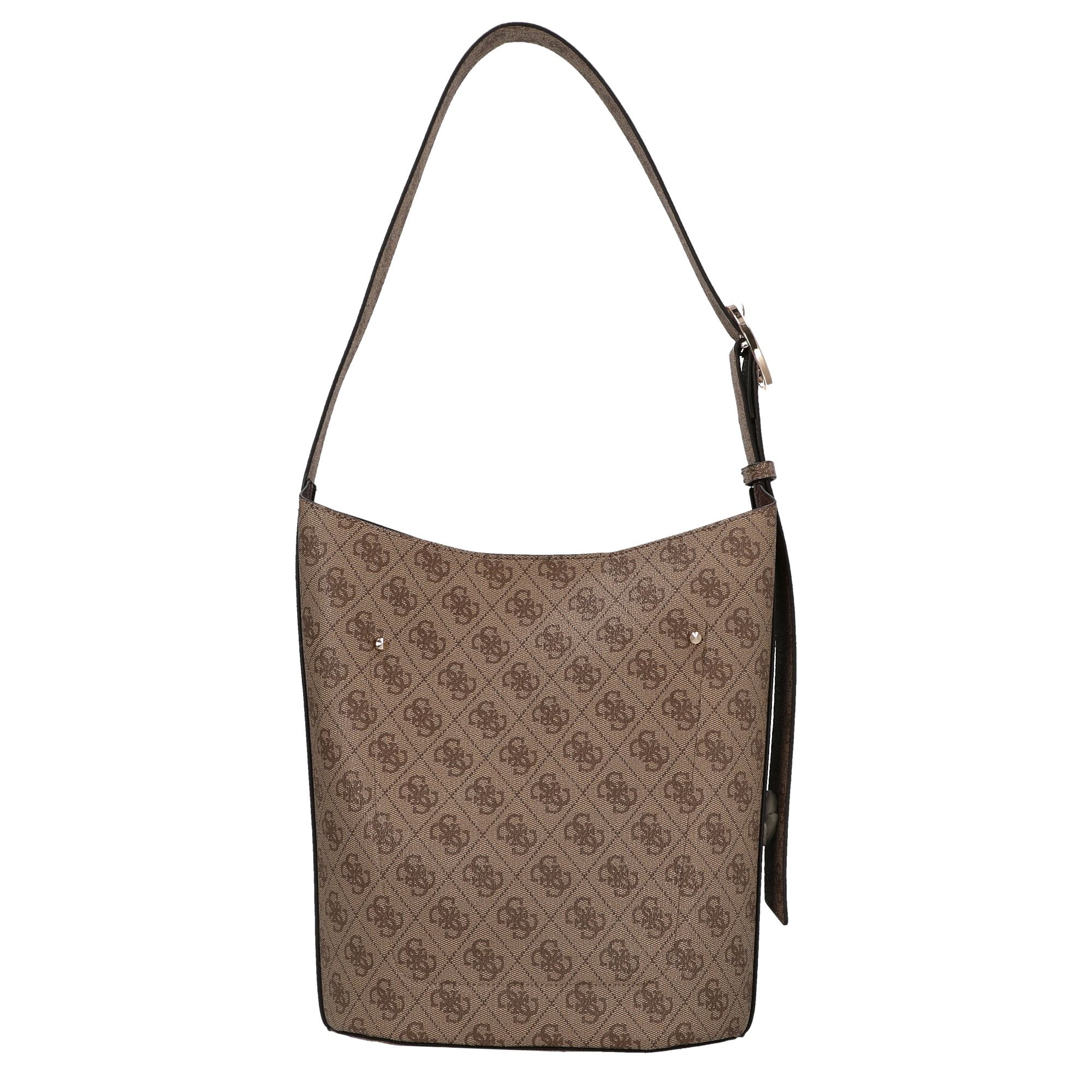 Guess Meridian ll - Schultertasche 28 cm (latte logo) - Image 4