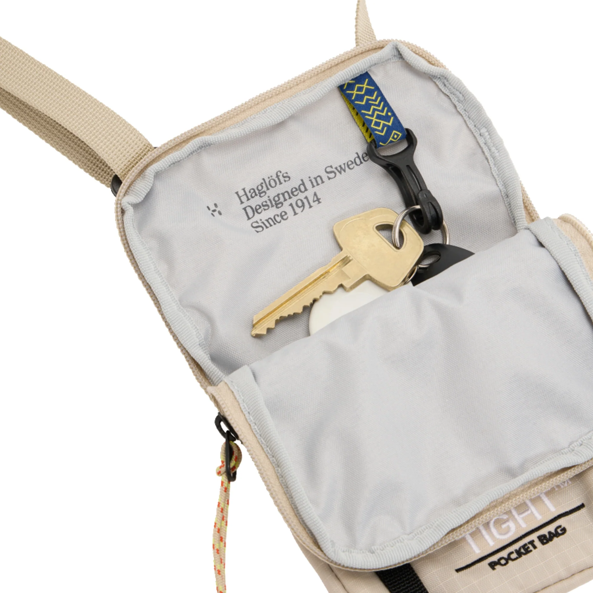 Haglöfs Tight Pocket Bag - Umhängetasche 16.5 cm (chalk beige/true black) - Image 5