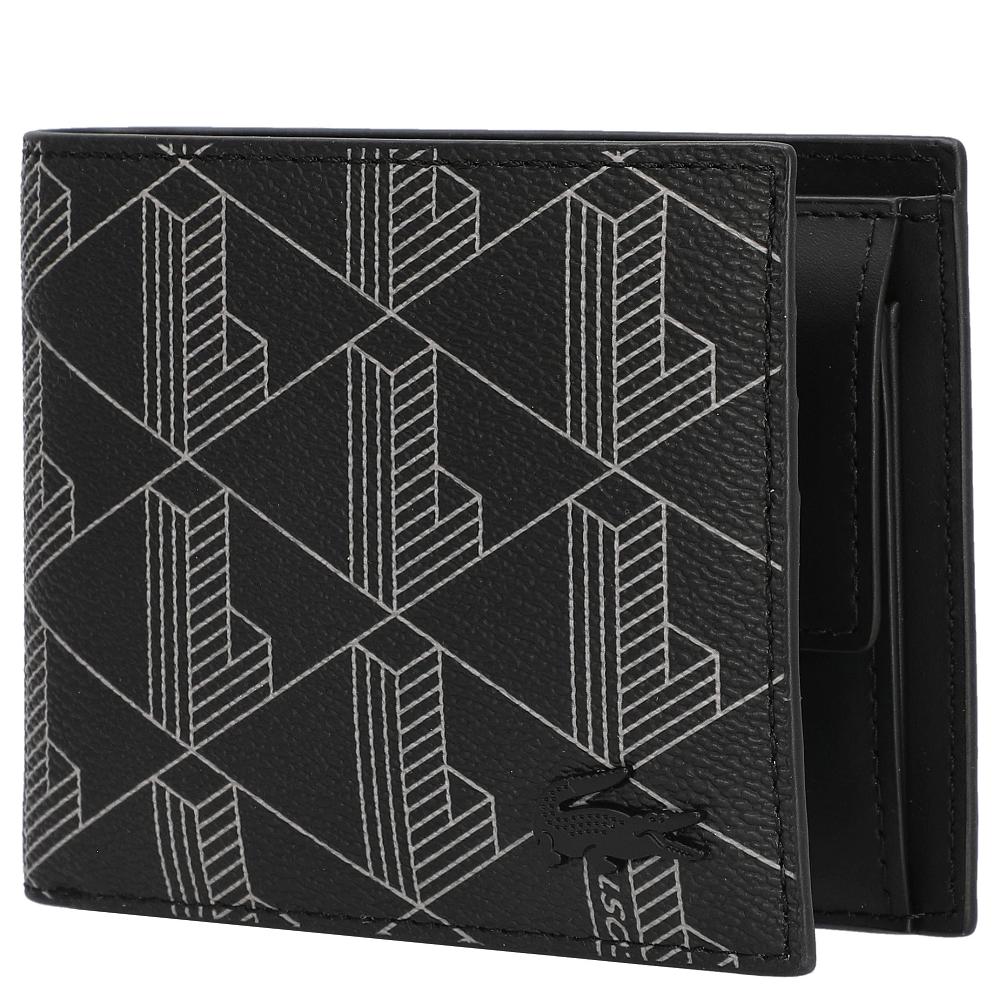 Lacoste The Blend - Geldbörse 3cc 11.5 cm (monogram nour gris) - Image 3
