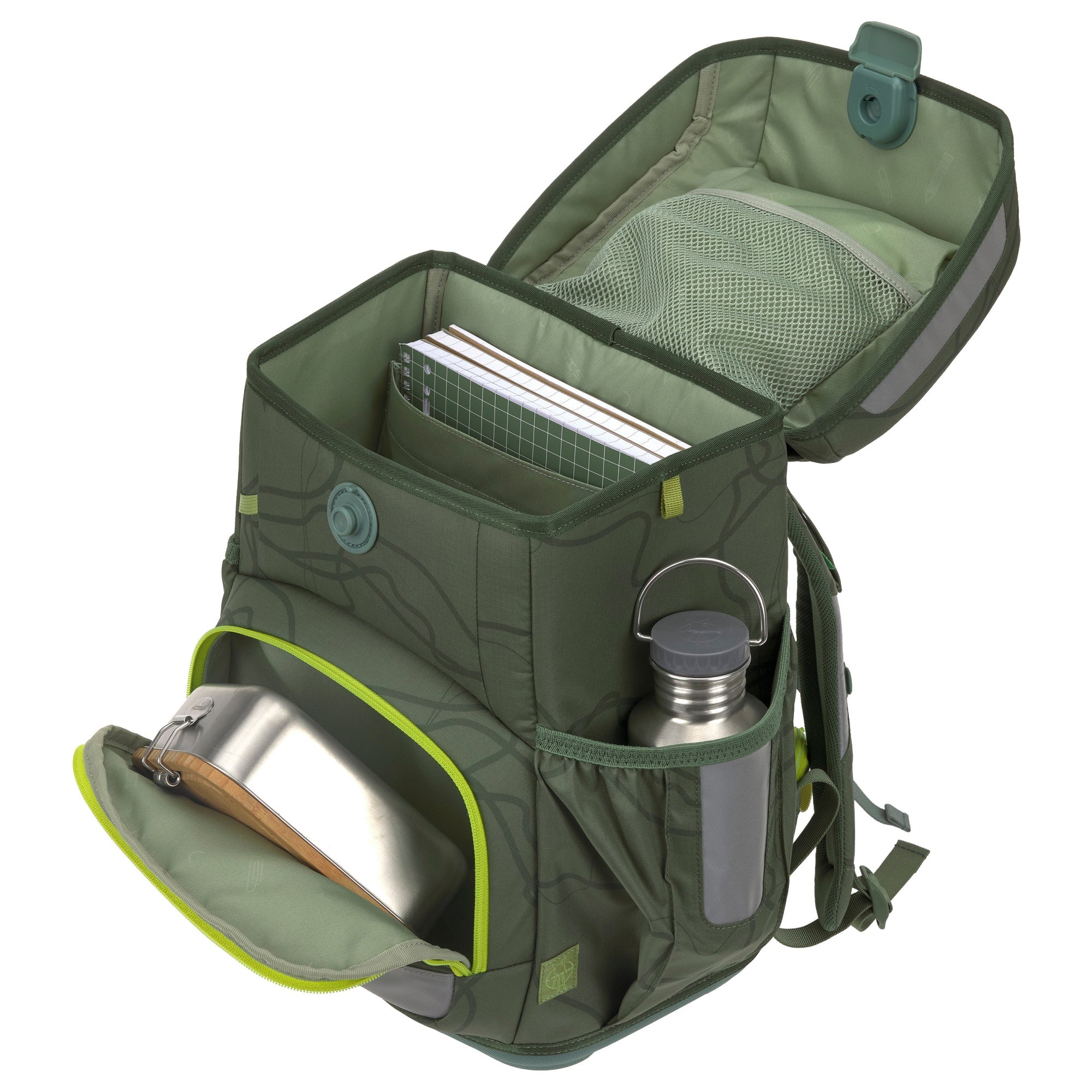 Lässig School Set Light Unique - Schulranzen Set 6tlg. 960g (jungle green) - Image 5