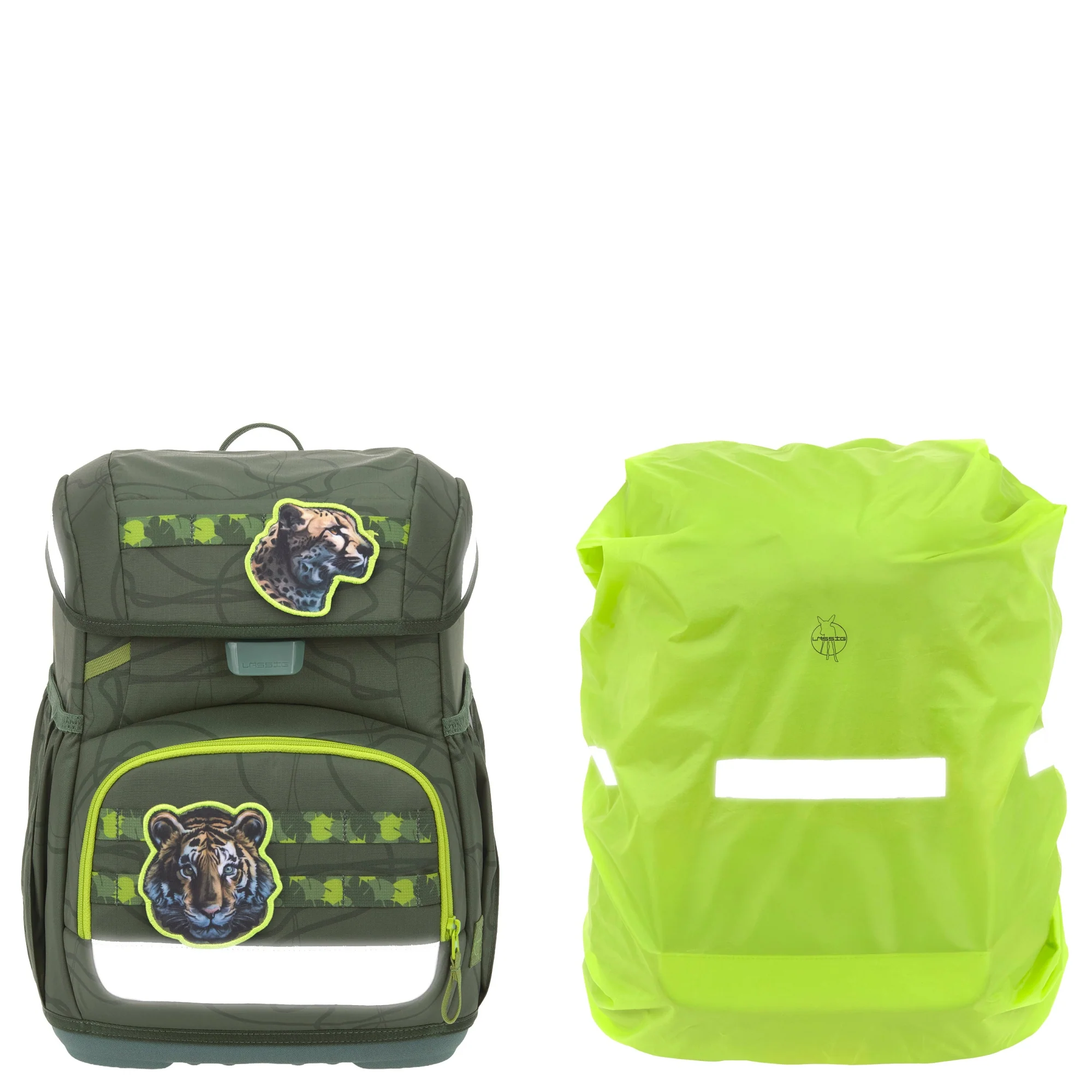 Lässig School Set Light Unique - Schulranzen Set 6tlg. 960g (jungle green) - Image 7