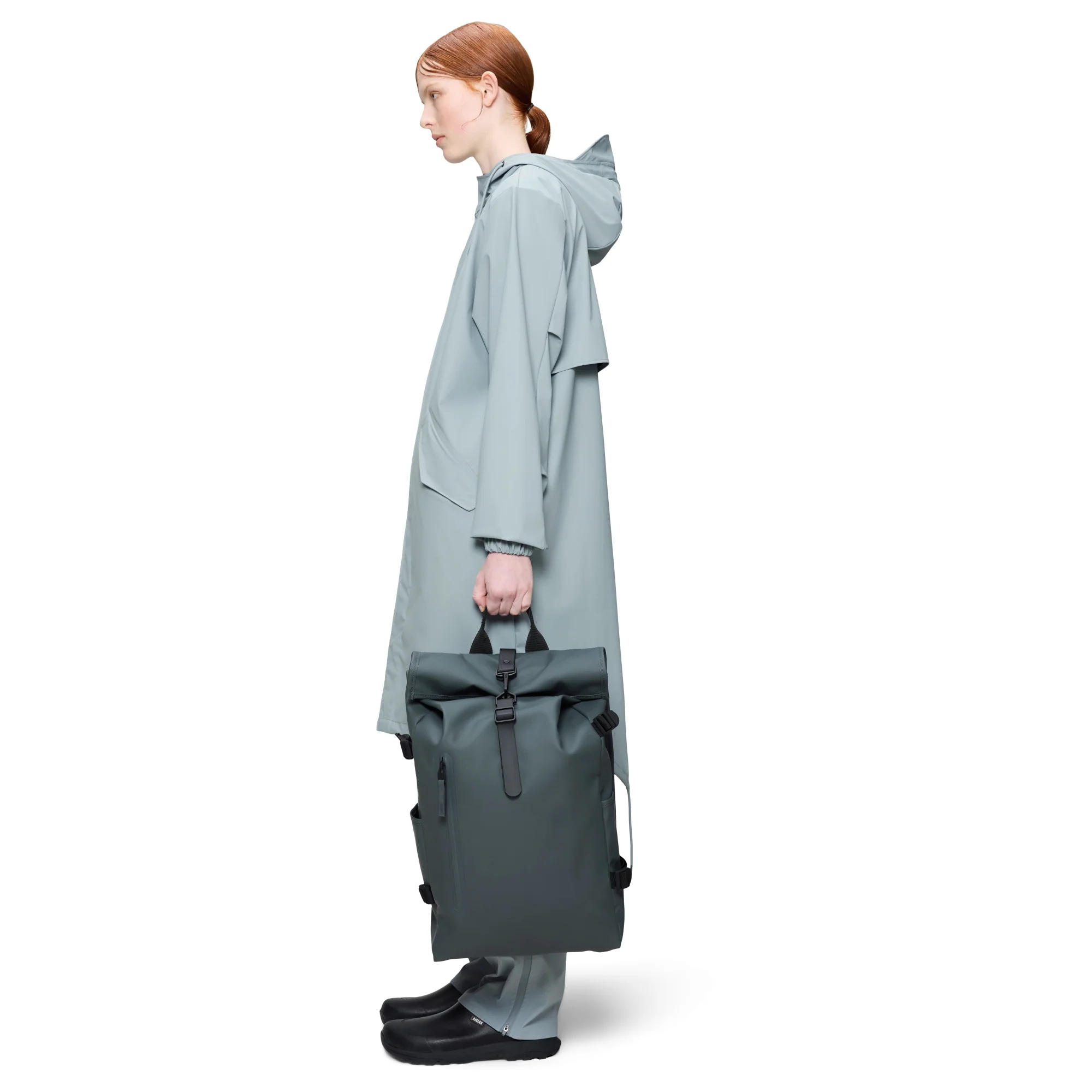 Rains Rolltop - Rucksack L 16" 52 cm (dark grey) - Image 4
