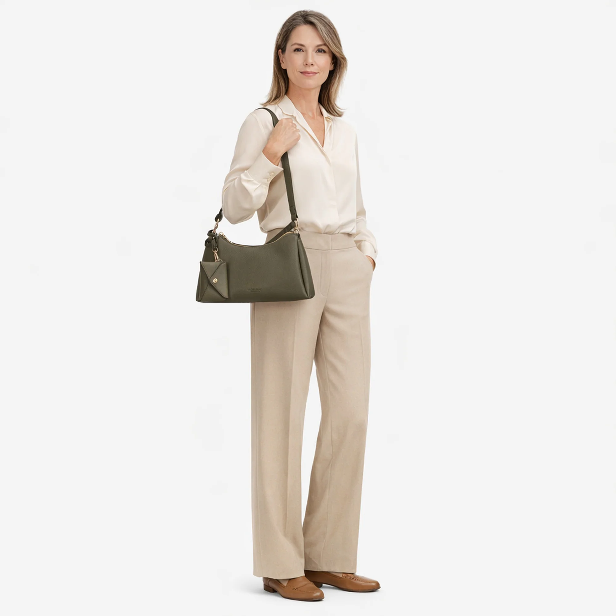 Seidenfelt Meloy - Schultertasche (olive) - Image 7