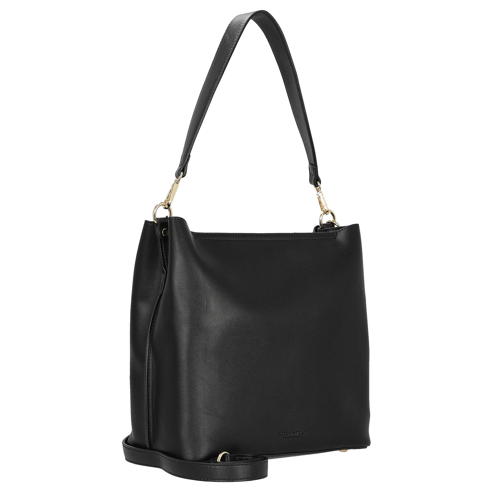 Seidenfelt Viiala Hobo - Schultertasche 27 cm (black) - Image 5