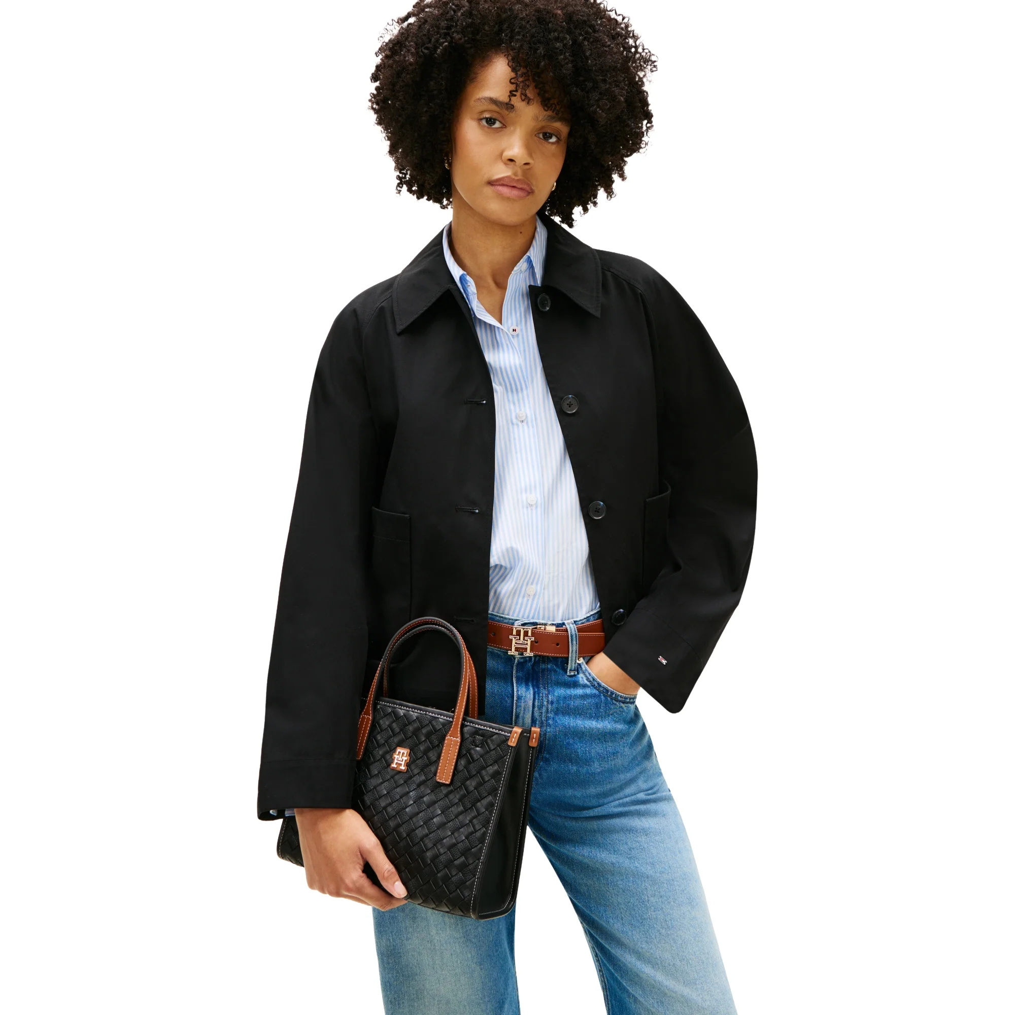 Tommy Hilfiger City - Henkeltasche 27 cm (black mix) - Image 5