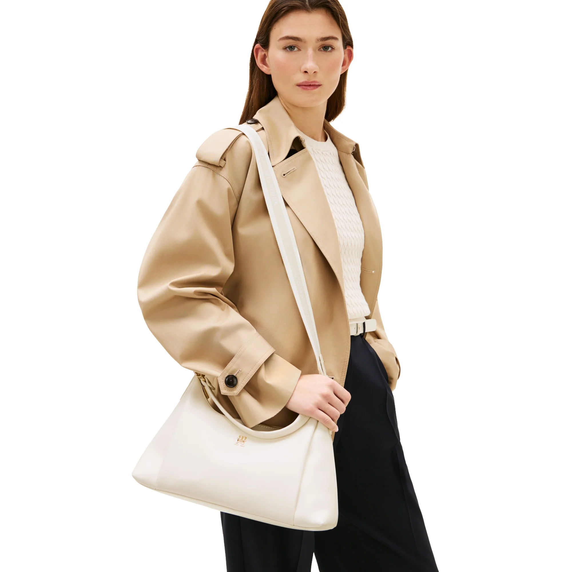 Tommy Hilfiger Essential - Schultertasche 35 cm (soft cream) - Image 5