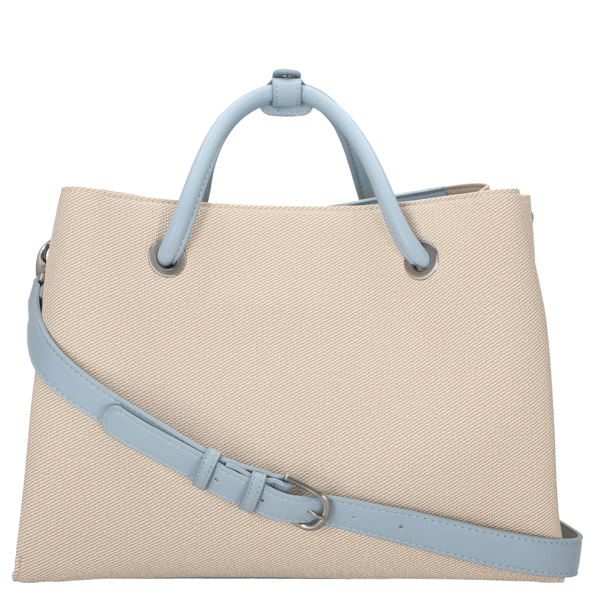 Valentino Bags Alexia Summer - Henkeltasche 35 cm (naturale/avio) - Image 4
