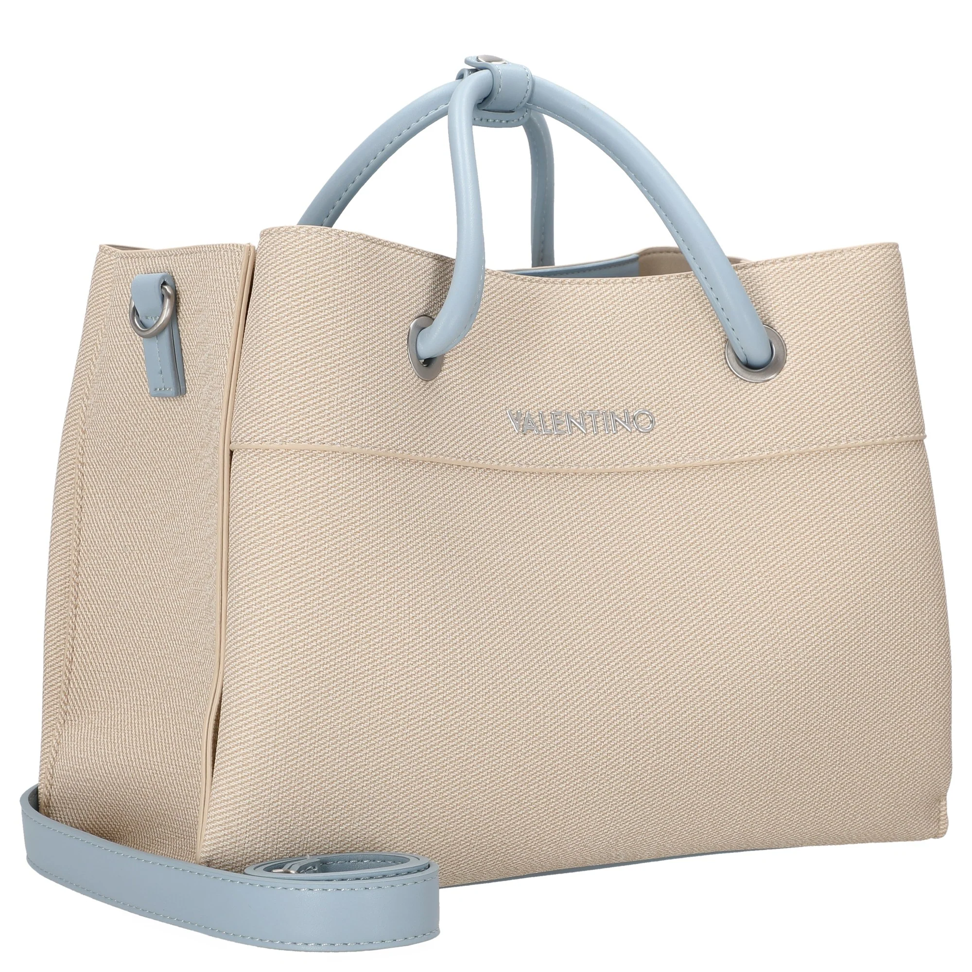 Valentino Bags Alexia Summer - Henkeltasche 35 cm (naturale/avio) - Image 5