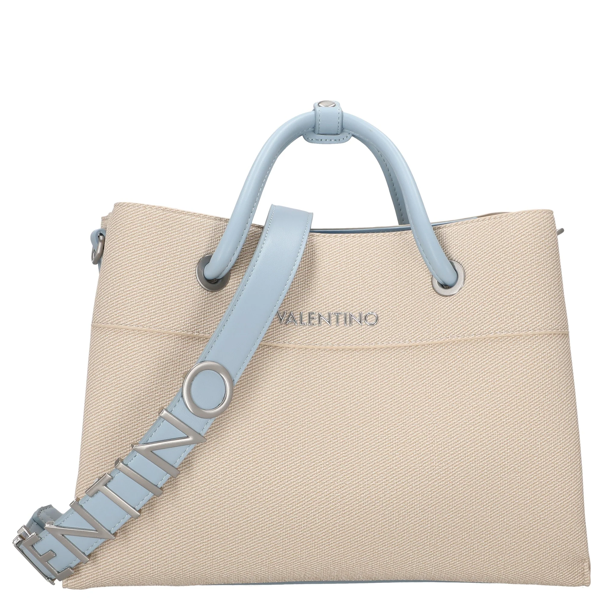 Valentino Bags Alexia Summer - Henkeltasche 35 cm (naturale/avio) - Image 6