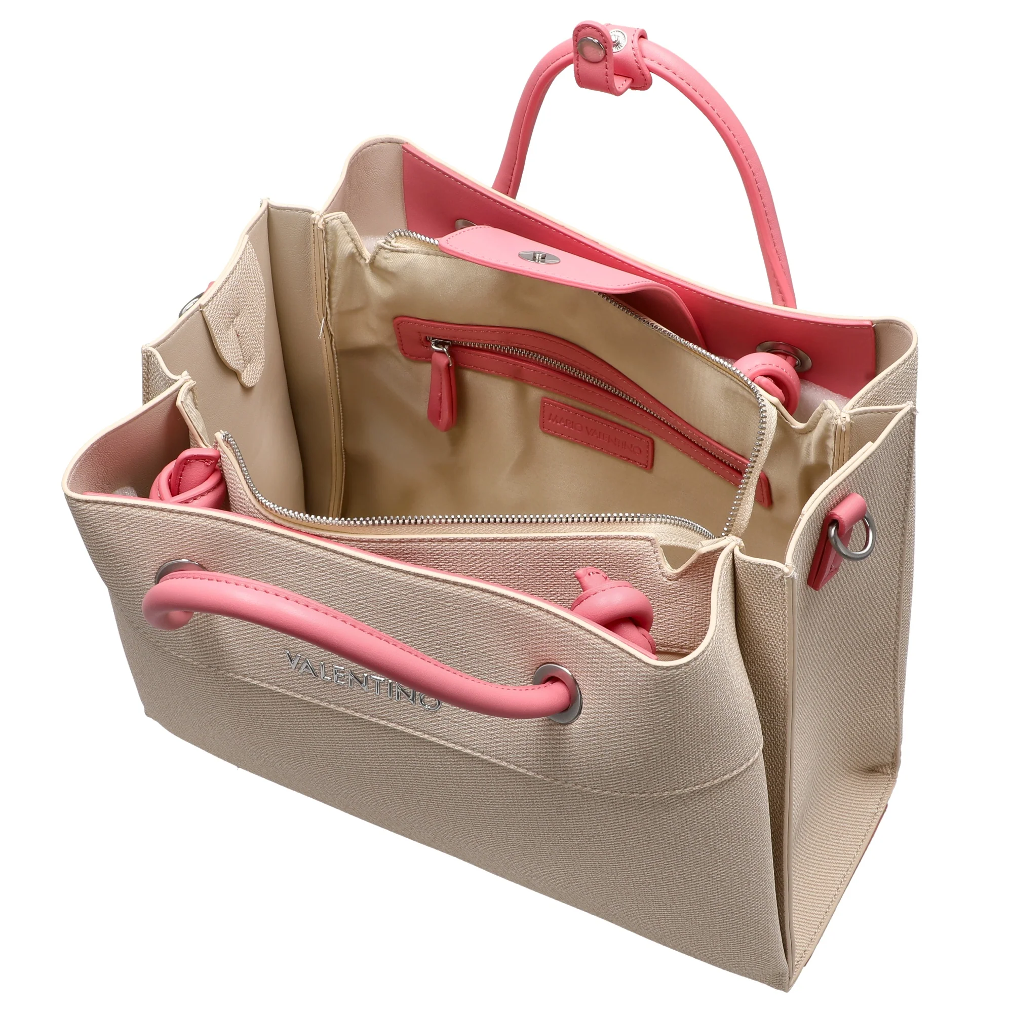 Valentino Bags Alexia Summer - Henkeltasche 35 cm (nat/rosa) - Image 7